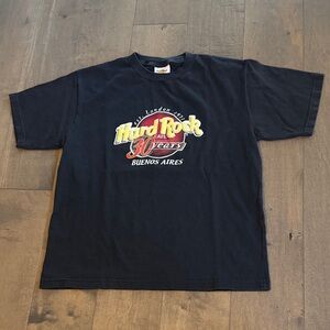 Y2K Hard Rock Cafe Buenos Aires Vintage Men’s Shirt Medium 2001 30th Anniversary